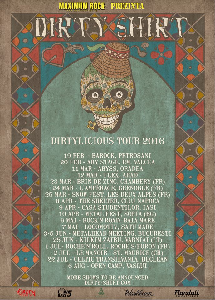 Dirty Shirt confirma noi concerte in Franta, Elvetia. Lituania, Bulgaria si Romania